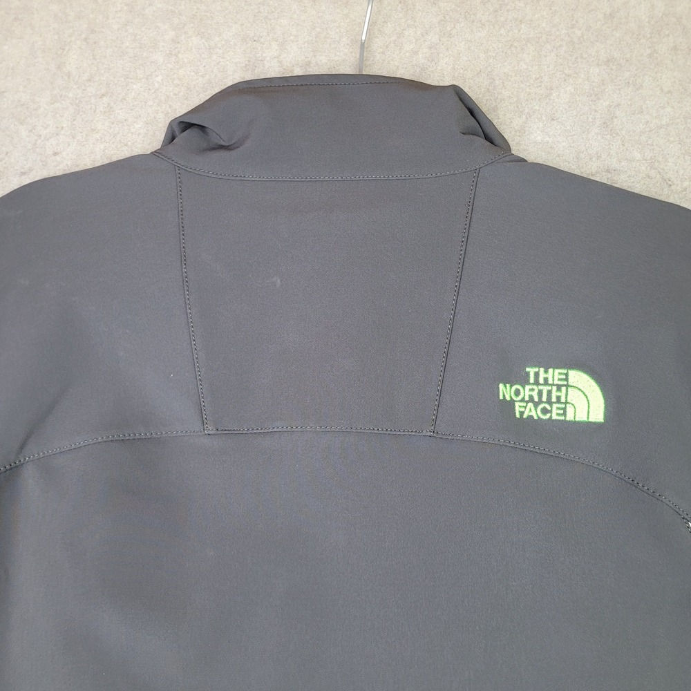 The North Face Windwall Jacket Mens L‎ Gray Colorblock Full Zip Mock Neck - Picture 7 of 13